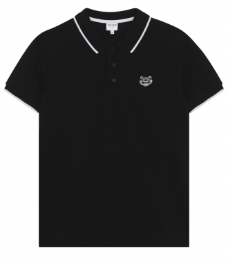 SALES - K-FIT POLO IN COTTON PIQUE FT TIGER CREST EMBROIDERY