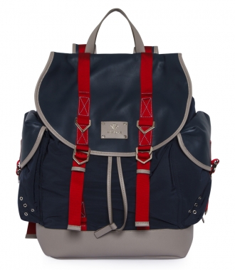 BAGS - LIGHTWEIGHT LEAP NYLON BACKPACK FT CONTRAST COLOR RIBBONS
