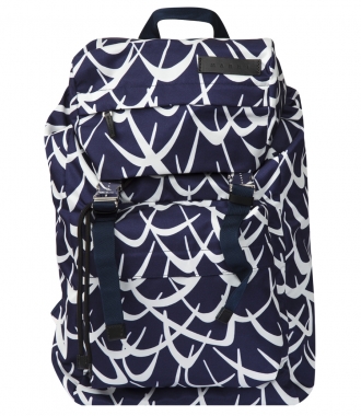 Gifts for Him - GEOMETRIC PRINTED COLOR BLOCKED BACKPACK