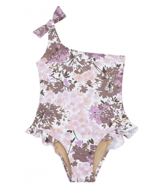 CLOTHES - THE LOLA3 KIDS FLORAL PRINTED ONE-PIECE WITH SIDE RUFFLES