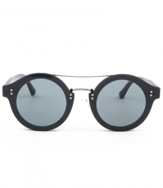 ACCESSORIES - MONTIE ROUND FRAMED SUNGLASSES WITH DOUBLE BRIDGE