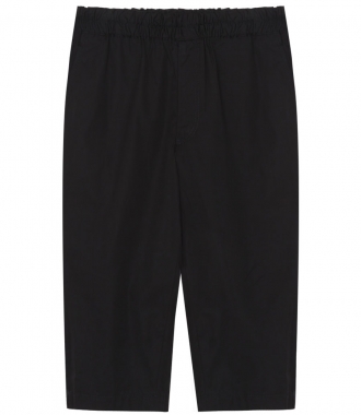 CLOTHES - CROPPED PANTS WITH ELASTICATED WAIST IN COTTON