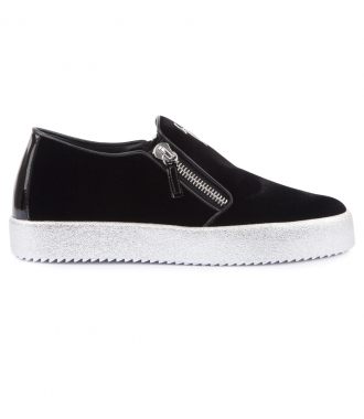 SLIP-ON LOAFERS - VERONICA SUEDE LEATHER SLIP-ON SNEAKERS