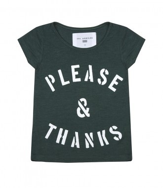CLOTHES - PLEASE & THANKS PRINTED SHORT SLEEVE TEE