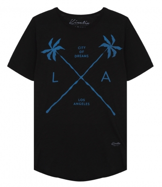 SALES - CITY OF DREAMS PRINT CREWNECK T-SHIRT IN SUPER SOFT SLUB COTTON