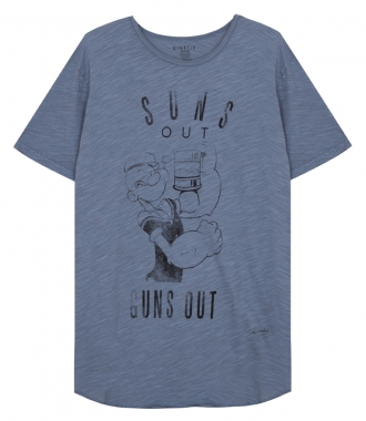 CLOTHES - SUNS OUT PRINT CLASSIC FIT T-SHIRT IN SUPER SOFT SLUB COTTON