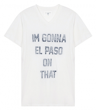 CLOTHES - I AM GONNA EL PASO ON THAT PRINTED V NECK TEE
