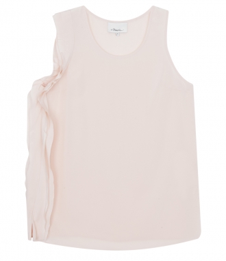 CLOTHES - CREWNECK TANK TOP FT SIDE RUFFLE DETAILING