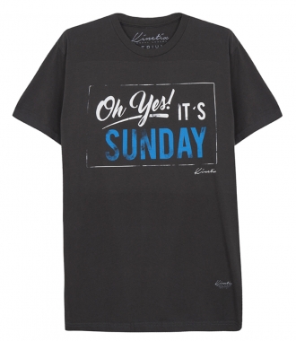 CLOTHES - OH YES IT'S SUNDAY PRINTED SHORT SLEEVE TEE