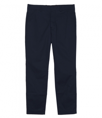 TROUSERS - CROPPED TAPPERED PANTS IN COTTON