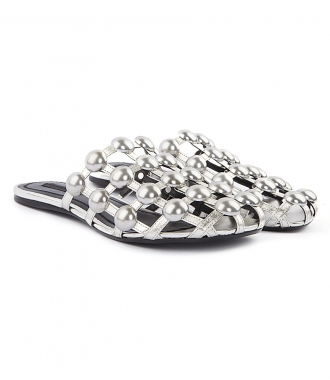 SHOES - AMELIA SLIPPERS FT SILVER STUDS