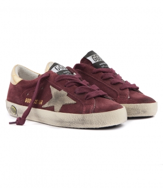 SHOES - SUPER STAR SNEAKERS IN BURGUNDY