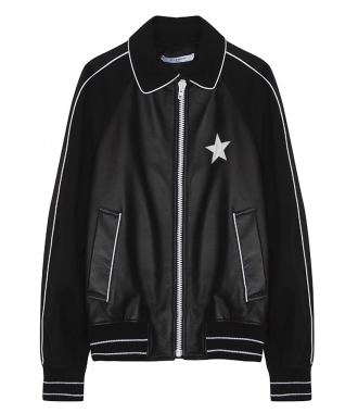 CLOTHES - BLACK BOMBER JACKET IN LEATHER