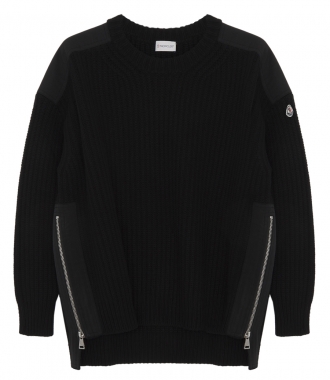 KNITWEAR - TRICOT PULLOVER IN BLACK