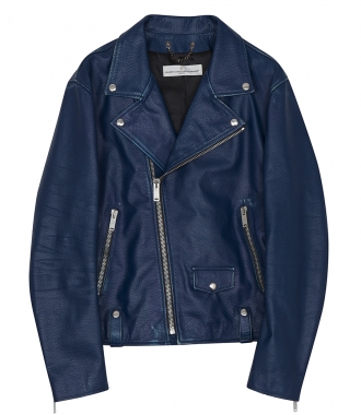 CLOTHES - CHIODO CLASSIC BIKER JACKET IN BLUE