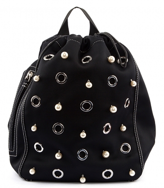 BAGS - GOGO FAUX PEARL EMBELLISHED BACKPACK