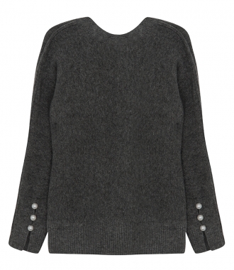 KNITWEAR - SWEATER WITH V BACK