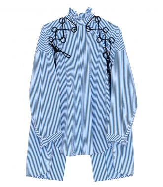 CLOTHES - FAIL ROAD STRIPED EMBROIDERED SHIRT