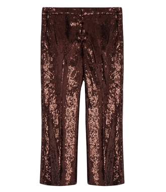 No.21 - SEQUIN CROPPED FLARE TROUSERS