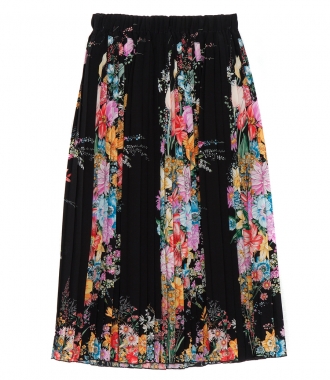 CLOTHES - FLORAL PLEATED SKIRT