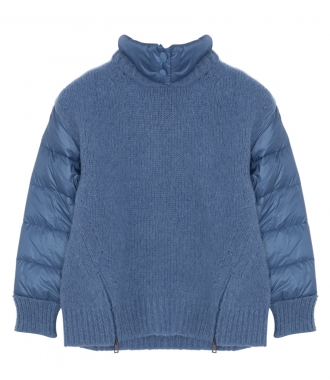 CLOTHES - PADDED SLEEVE KNITTED JUMPER