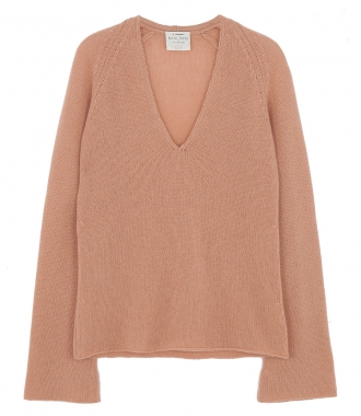 KNITWEAR - V NECK RELAXED CASHMERE PULLOVER