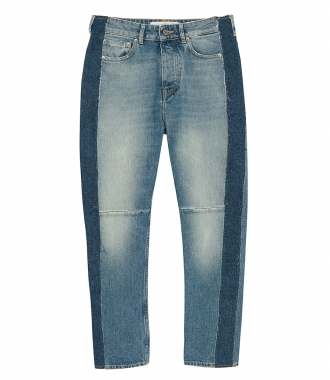 CLOTHES - STRIPE DETAILED CROPPED JEANS