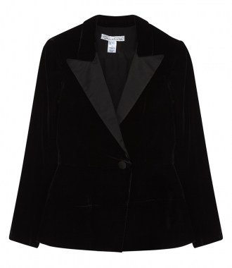CLOTHES - LADIES VELVET FITTED JACKET