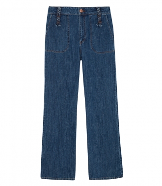 JEANS - RETRO FLARE CROPPED JEANS