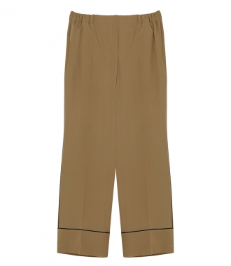 SALES - SILK BLEND CROPPED TROUSERS