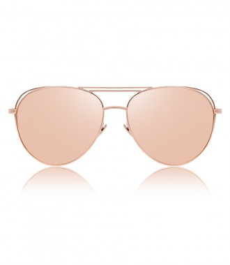 ACCESSORIES - ROSE GOLD 575 C3 AVIATOR SUNGLASSES WITH FLOATING EFFECT