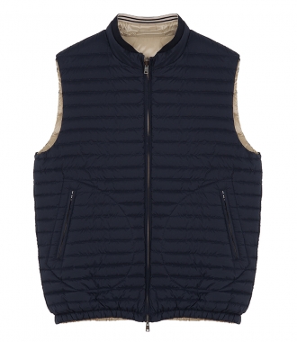 JACKETS - DOUBLE FACE FEATHER DOWN GILET