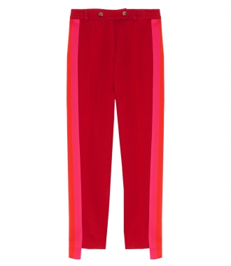 CLOTHES - GOLDEN RED PANTS FT CONTRASTING SIDE PANELS