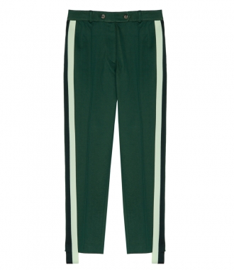 CLOTHES - GOLDEN GREEN PANTS FT CONTRASTING SIDE PANELS