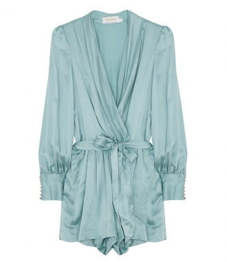 CLOTHES - WRAP SILK ROBE PLAYSUIT