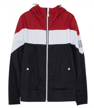 CLOTHES - TRICOLOUR HOODED JACKET