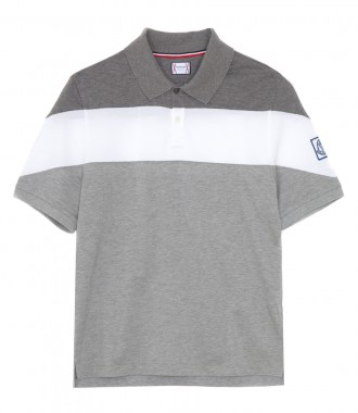CLOTHES - STRIPED POLO IN GREY