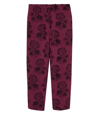 CLOTHES - FLORAL PRINT HIGH RISE TROUSERS
