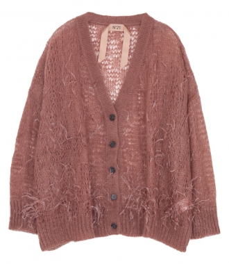 CLOTHES - OVERSIZED OPEN-KNIT CARDIGAN