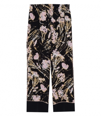 CLOTHES - SILK PRINTED CROPPED TROUSERS