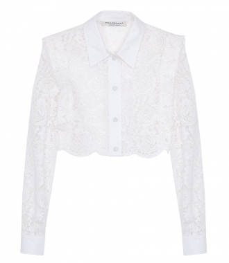 CLOTHES - CROPPED LACE SHIRT