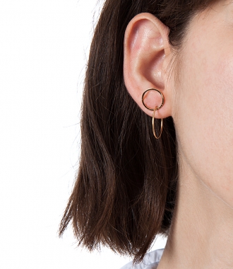 TWINS HOOP LEFT MONO EARRING