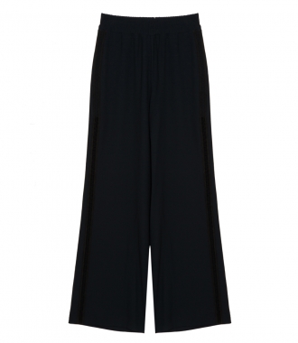 CLOTHES - EMBROIDERED TRIM WIDE LEG PANTS