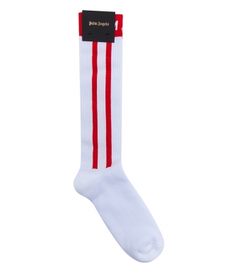 ACCESSORIES - TRACK SOCKS IN WHITE & RED