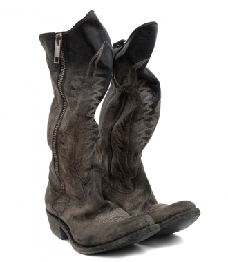 SALES - DISTRESSED ZIPPED WESTERN BOOTS