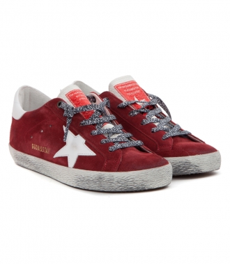 SHOES - SUPER-STAR SNEAKERS IN RED SUEDE
