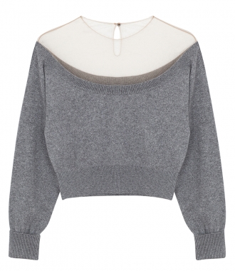 CLOTHES - LONG SLEEVE FITTED CROPPED PULLOVER