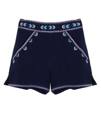 SALES - EMBROIDERED TAILORED SHORTS