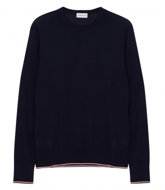 SALES - KNITTED SWEATER FT STRIPED TRIM