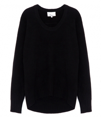 SALES - SCOOP NECK KNITTED SWEATER